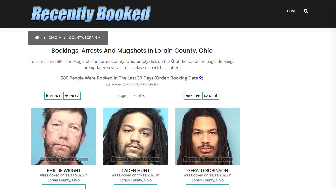 Recent bookings, Arrests, Mugshots in Lorain County, Ohio - Recently Booked